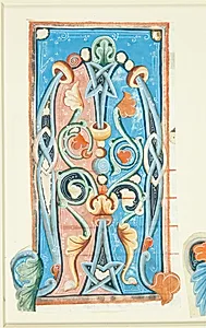 Ornamenteret initial M by Ubekendt