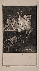 Øvelse i tålmodighed og foragt for rigdom (Übung der Gedult und der Verachtung des reichthums) by Daniel Nikolaus Chodowiecki
