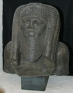 Overdel af Amenemhet III som fiskeofrende by Ubekendt