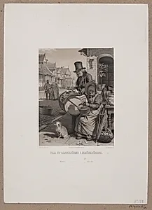 på et gadehjørne i Ærøskøbing by Adolph Kittendorff