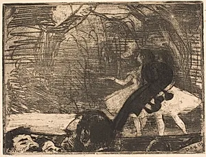 På scenen by Edgar Degas
