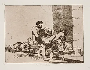 På Vej til kirkegården (56) by Francisco de Goya