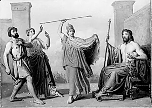 Pallas Athenes fødsel by Constantin Hansen