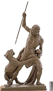 Panterjægeren by J.A. Jerichau (I)