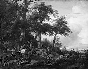 Parforcejagt by Philips Wouwerman
