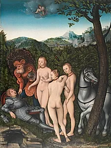 Paris' dom by Lucas Cranach (I)