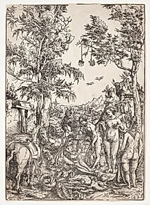 Paris' dom by Lucas Cranach (I)
