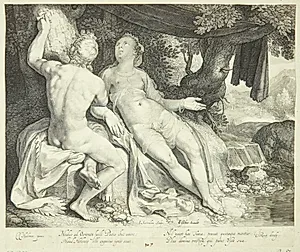 Paris og Oenone by Jan Saenredam