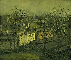 Paris vu du Square Saint-Pierre by Maurice Utrillo