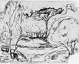 Parklandskab La Côte de Grâce, Honfleur by Emile Othon Friesz