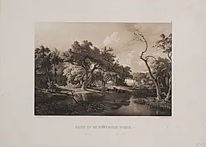 Parti af de pontinske sumpe by Adolph Kittendorff