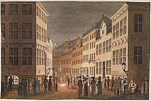 Parti af Østergade set fra Kongens Nytorv. by Jes Bundsen
