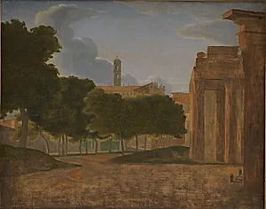Parti fra Forum Romanum med Via Sacra. I baggrunden Kapitol by Ubekendt