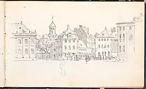Parti fra Kgs. Nytorv by Martinus Rørbye