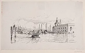Parti fra Toldboden i Venedig by Ubekendt