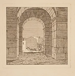Parti i Colosseum i Rom by Erling Eckersberg