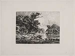 Parti i Hellebæk skov by Hermann Carmiencke