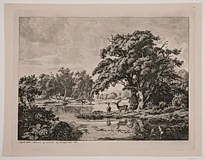 Parti i Hellebæk skov by Hermann Carmiencke