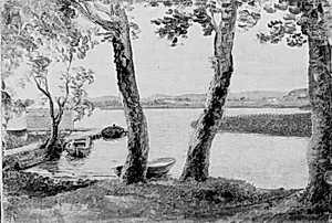 Parti ved Lyngby Sø by C.W. Eckersberg