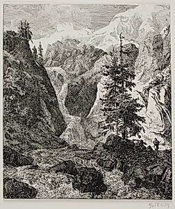 Parti ved Rosenbaum i Schweiz by Hermann Carmiencke