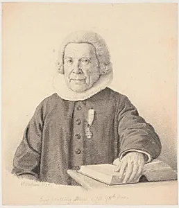 Pastor "Seyer Malling Beyer i sit 94de Aar" by Wilhelm Marstrand
