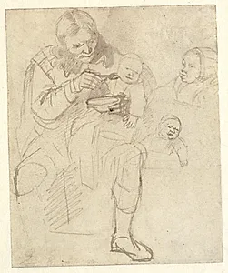 Pater familias (Enkemanden) by Heyman Dullaert