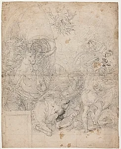 Paulus' omvendelse by Antonio Campi