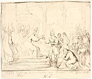 Pave Sixtus IV overrækker 1474 Christian I en indviet Rose by Jürgen Ovens