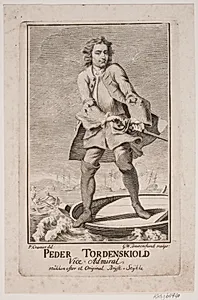 Peder Tordenskjold by Georg Vilhelm Baurenfeind