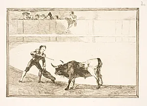 Pedro Romero slår den halte tyr ihjel by Francisco de Goya