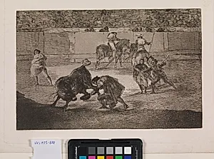 Pepe Illo udfører en "recorte" by Francisco de Goya