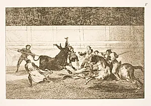 Pepe Illos død (2. komposition) by Francisco de Goya