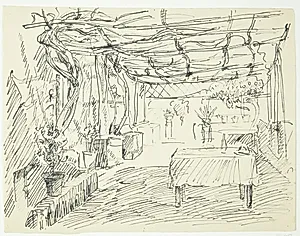 Pergola i Pompeji by Peter Hansen