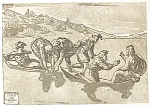 Peters fiskedræt by Ugo da Carpi