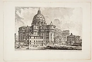 Peterskirken i Rom by Giovanni Battista Piranesi