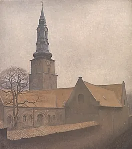 Petri Kirke by Vilhelm Hammershøi