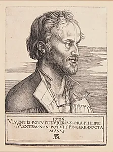 Philipp Melancton, 1497-1560 by Albrecht Dürer