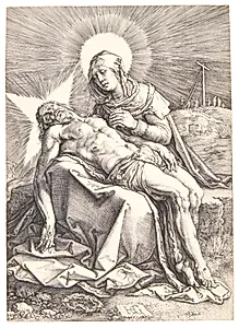 Pietà by Hendrick Goltzius