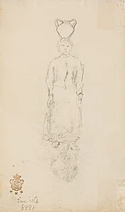 Pige med krukke på hovedet by L.A. Ring
