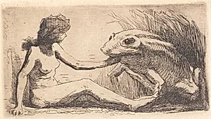 Pigen med frøen by Frans Schwartz