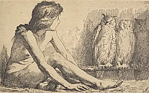 Pigen med uglerne by Frans Schwartz