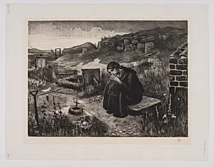 Pigen på kirkegården by Hans Nikolaj Hansen