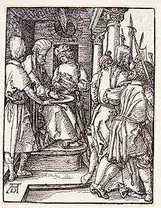 Pilatus vasker sine hænder by Albrecht Dürer