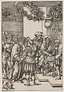 Pilatus vasker sine hænder by Lucas Cranach (I)