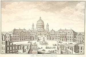 Place Royale de Friedrichstadt á Copenhague by J.M. Preisler