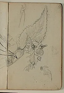 Plante- og figurstudie by Niels Larsen Stevns