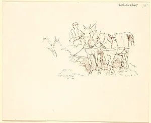 Ploven vender by Johan Thomas Lundbye