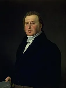 Politilæge Johan Frederik Rost. Kunstnerens huslæge og ven by C.W. Eckersberg