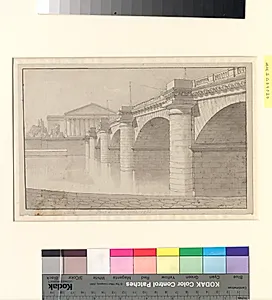 Pont de la Concorde, set fra Quai des Tuilleries mod Palais-Bourbon, Paris by C.W. Eckersberg