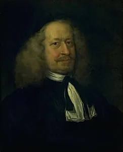 Portræt af Adam Olearius, gottorpsk hofbibliotekar by Jürgen Ovens